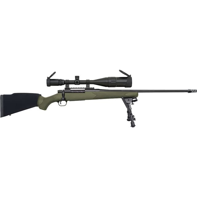 Mossberg Patriot Night Train 300 Winchester Magnum 24 Inch 3 Round OD Green Matte Blued