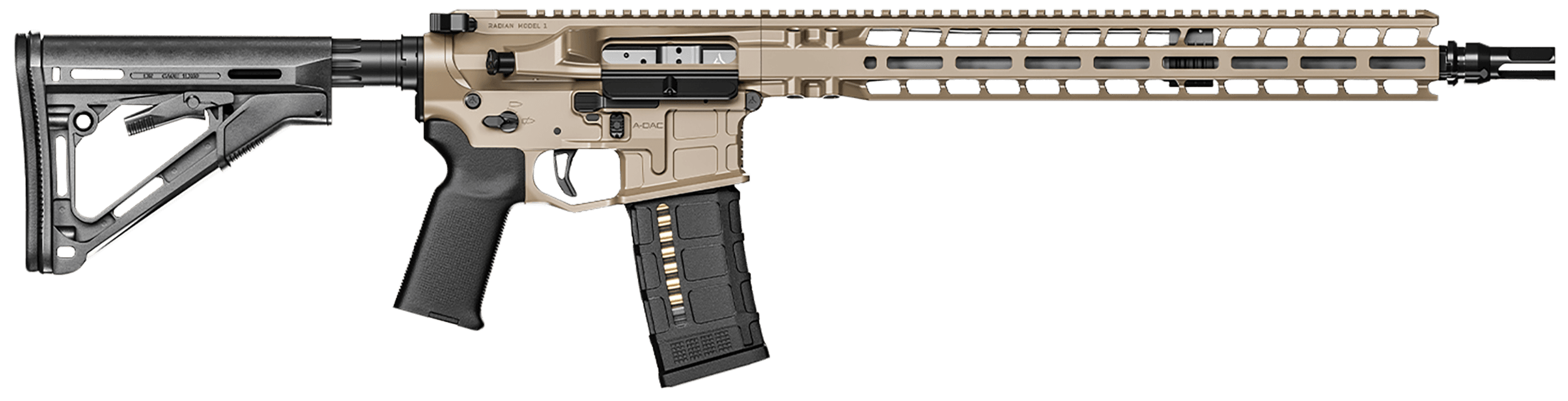 Radian Weapons Model 1 223 Wylde 16 Inch 30 Rounds Flat Dark Earth Cerakote