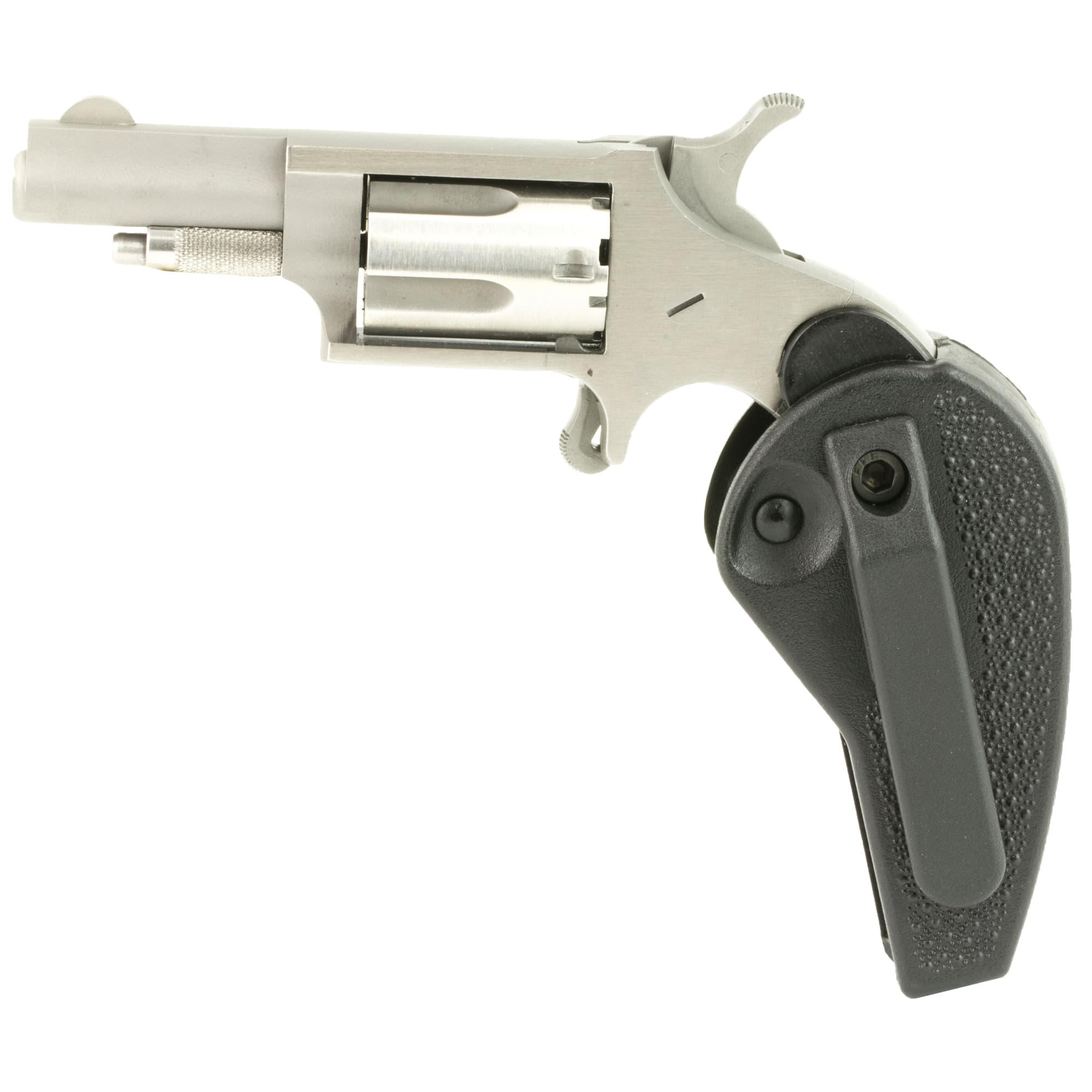 NAA 22LLRHG Mini-Revolver 22 LR Stainless/Black Holster Grip 1.63 in. 5 rd.