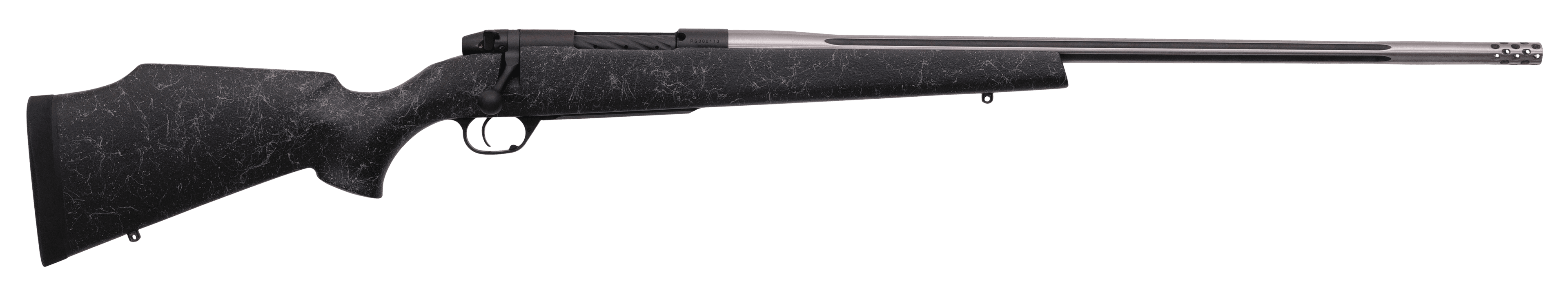 Weatherby Mark V Accumark 338-378 Weatherby Magnum 26 Inch 2 Graphite Cerakote Gray Webbed Monte Carlo Stock