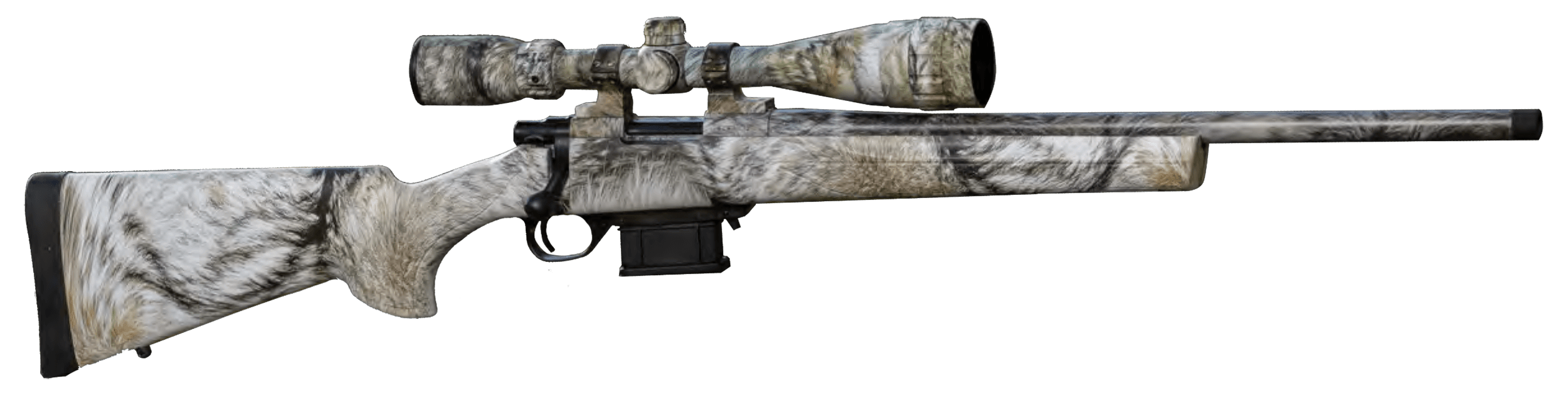Howa Mini Action Full Camo Gamepro Yote Rifle 223 Rem. 20 in. Yote Package