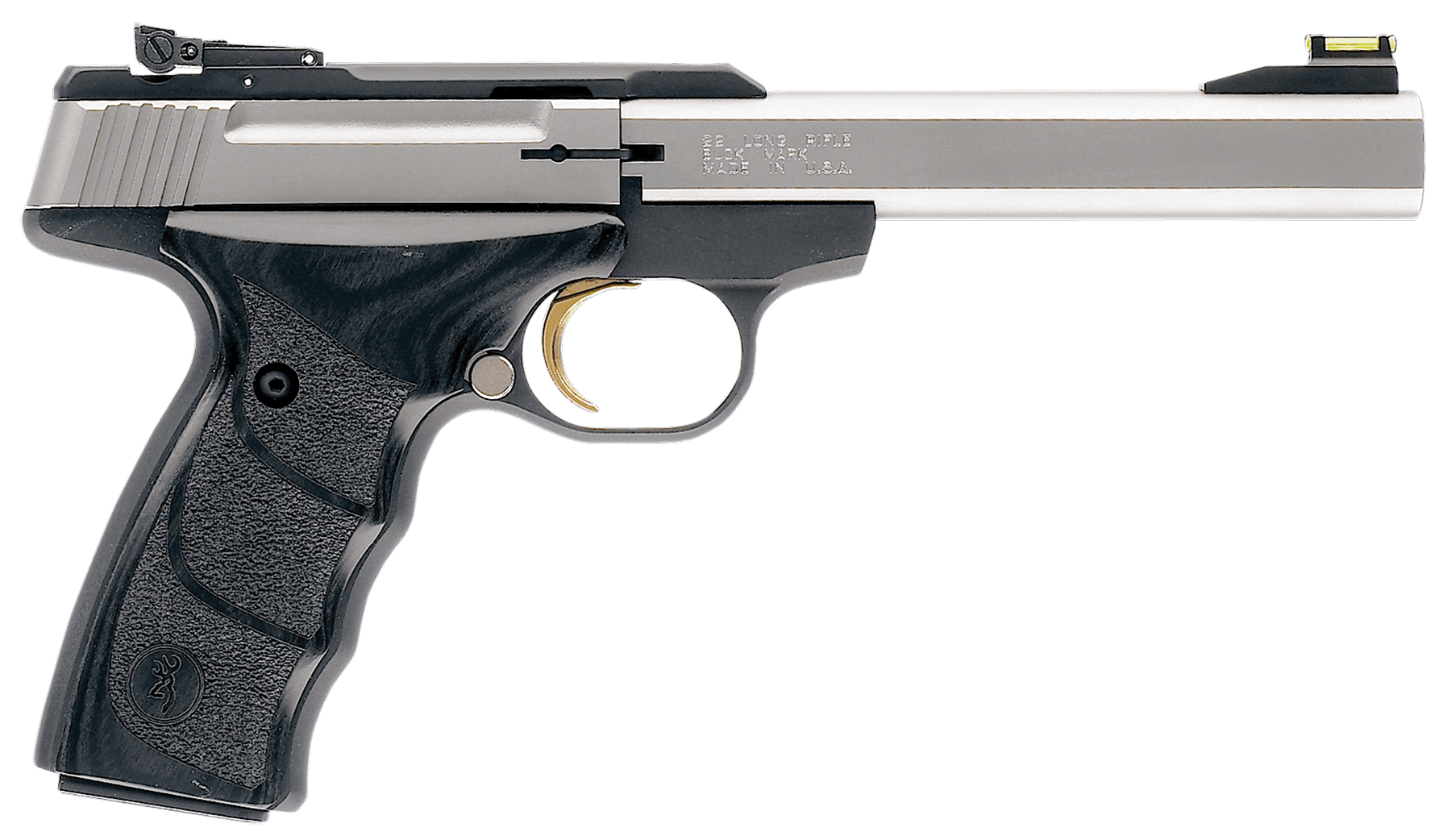 Browning Buck Mark Plus 22 Long Rifle 5.5 in 10 Rounds Matte Aluminum Laminate Grips