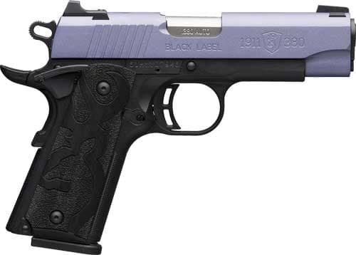 Browning Black Label Compact 1911 380 Acp 3.63in 8+1 Crushed Orchid Cerakote Slide Matte Polymer