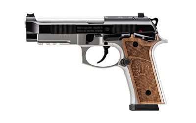 Beretta 92GTS 9mm Luger 4.7in 18 Rounds Cerakote Silver Hogue Grips