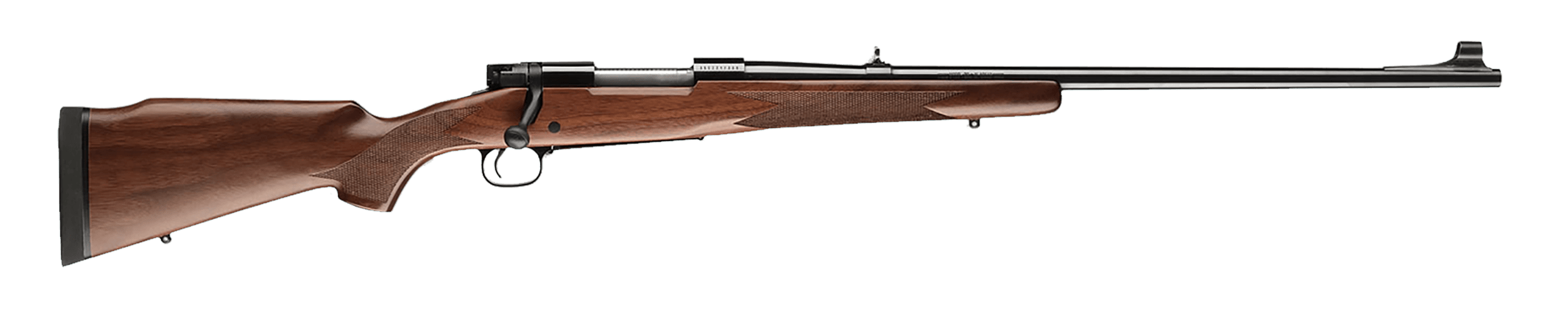 Winchester Model 70 Alaskan 338 Win Mag 25" 3+1 Brushed Polish Blued Satin Walnut