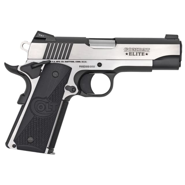 Colt 1911 Combat Elite Commander .45 Acp 4.25 inch 8 rounds Two Tone Stainless G10 Tritium