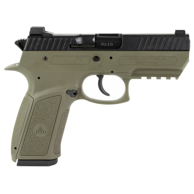 IWI Jericho 941 Mid Size Enhanced Pistol - OD Green |9mm | 3.8 Barrel