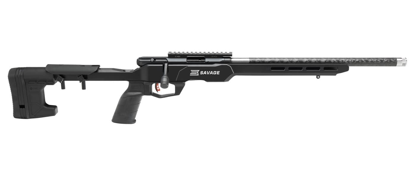 Savage B22 Precision Lite 22 Long Rifle 18 in 10+1 Carbon Fiber Right Hand