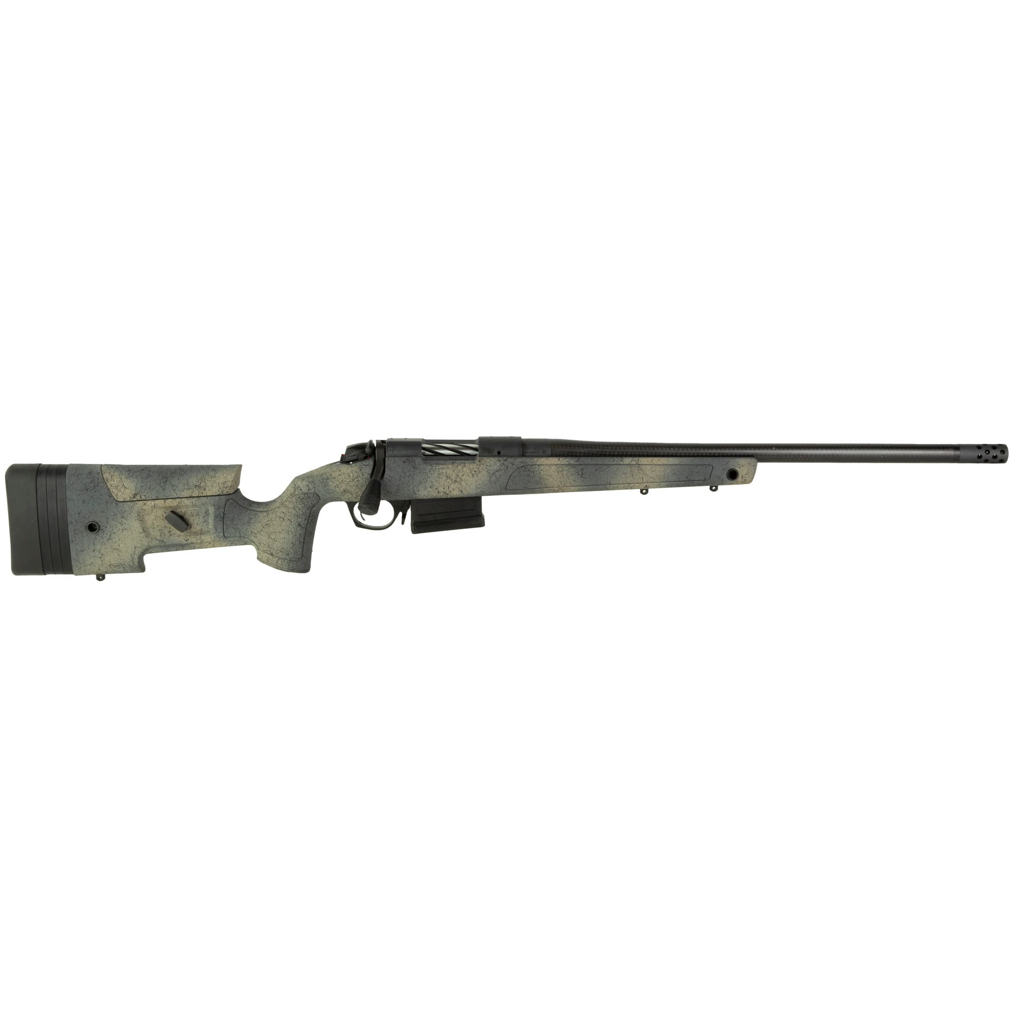 Bergara Rifles B14S371CF B-14 HMR Carbon Wilderness 308 Win 5+1 Cap 20" Carbon Fiber Wrapped Barrel, Woodland Camo Molded with Mini-Chassis Stock, Right Hand