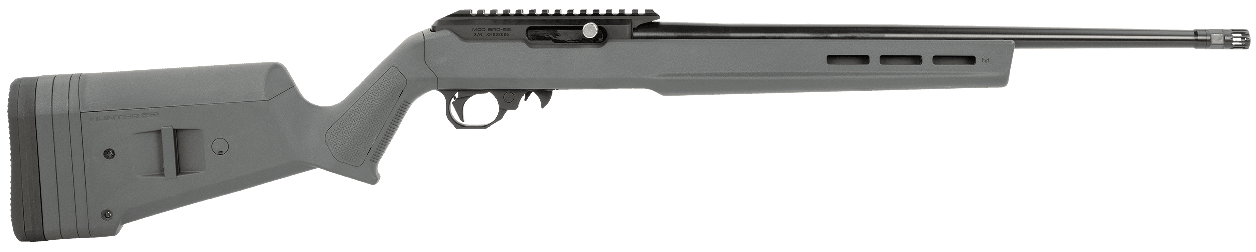 Black Rain Ordnance Bro-22 Hunter Rifle 22 LR. 18 in. Stealth Grey Magpul