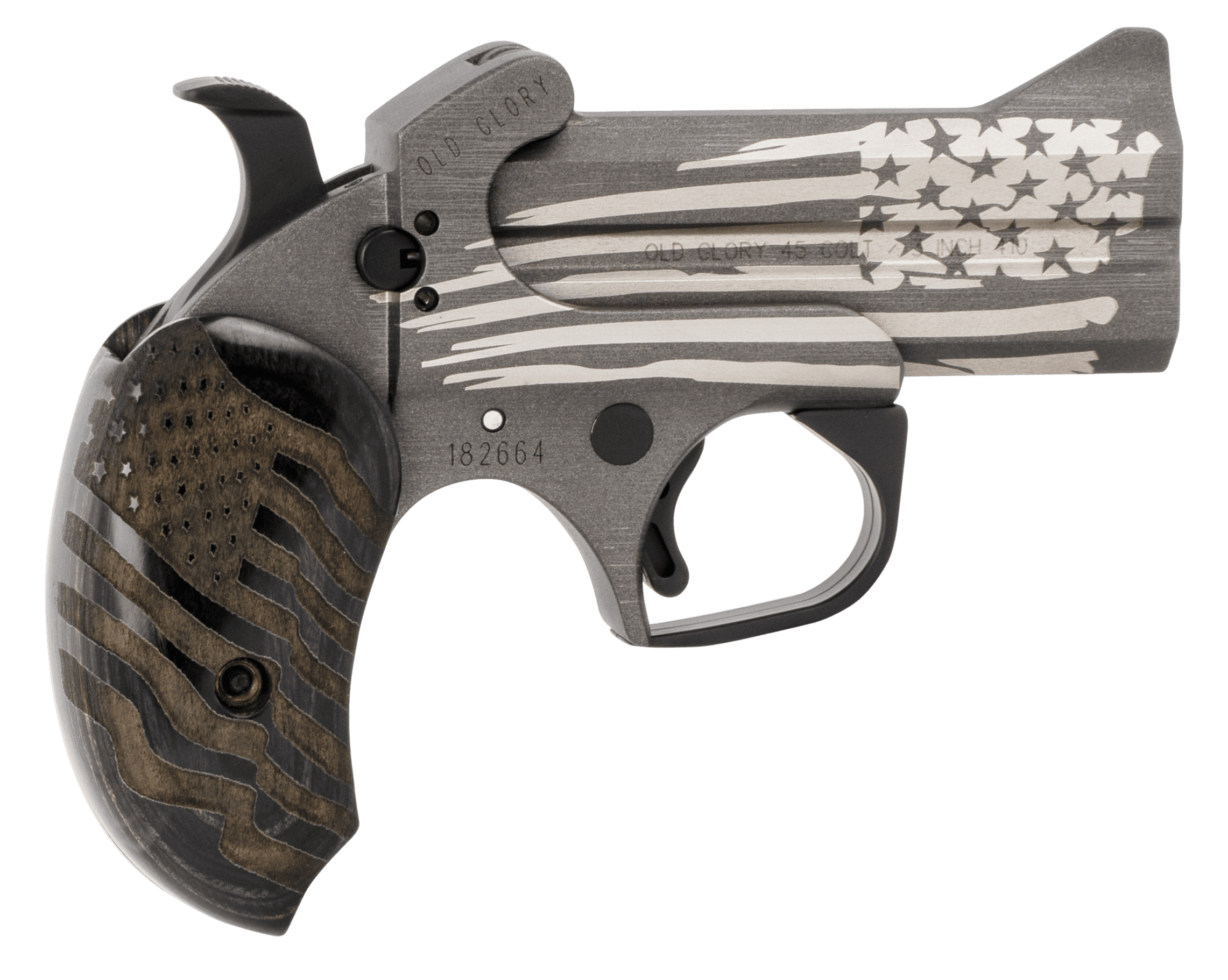 Bond Arms BAOG Old Glory 45 Colt (LC)/410 Gauge 3.50" 2 Round American Flag Stainless Steel Cerakote