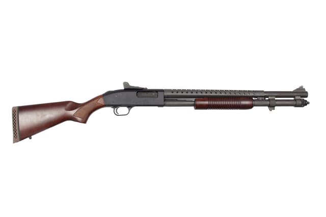 Mossberg 590A1 Retrograde 12 Gauge 20 in 8+1 Walnut Parkerized Right Hand