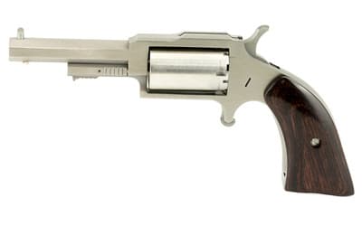 NAA The Earl Sheriff Mini-Revolver Combo 22 LR/.22 WMR Stainless/Wood 2.5 in 5 rd.
