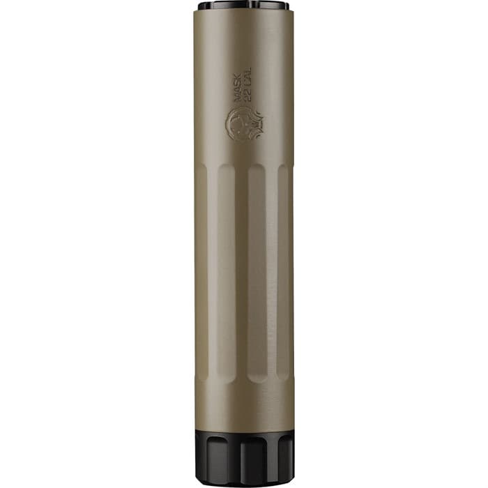 Dead Air Armament Mask HD .22LR Rimfire Suppressor 5.1in FDE Stainless/Titanium