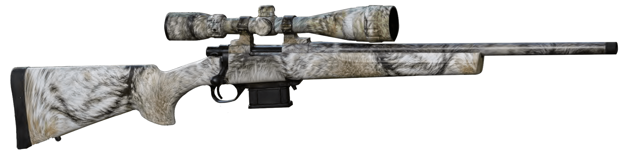 Howa HMA70722FY M1500 Mini Action Full Size 7.62x39mm 5+1 20" Yote Heavy Barrel, Yote Drilled & Tapped Steel Receiver, Yote Fixed HTI Synthetic Stock, Nikko Stirling GamePro 4-12x40mm