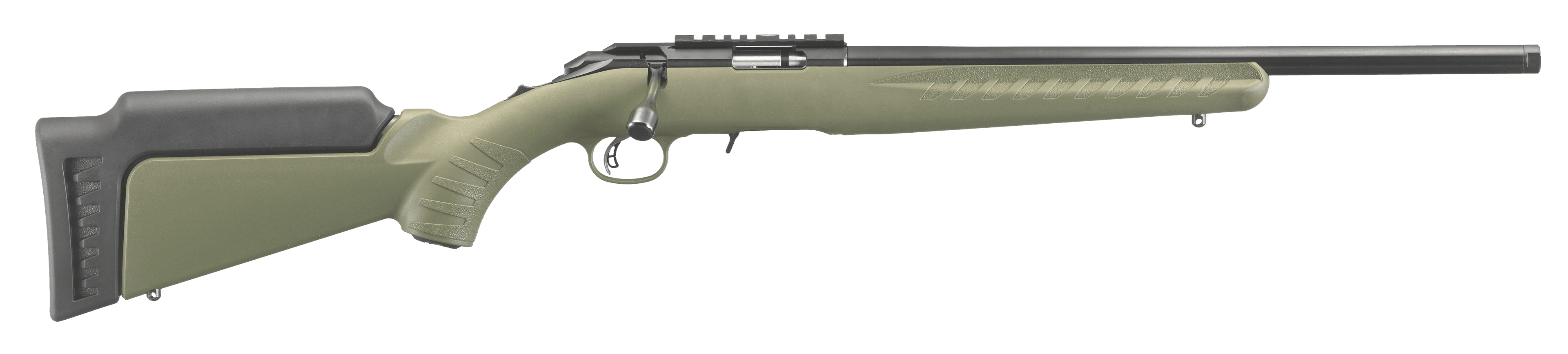 Ruger American Rimfire 17 HMR 18 Inch 9 Rounds OD Green Satin Blued