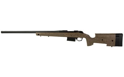 Bergara Rifles B14S354C B-14 HMR 22-250 Rem 5+1 24" Graphite Black Cerakote Barrel, Black Speckled Brown Molded w/Mini-Chassis, Adjustable LOP & Cheek Piece Stock, Right Hand