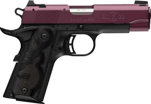 Browning 1911-22 22 Long Rifle 3.63 in 10 Rounds Matte Stainless Black Cherry Cerakote