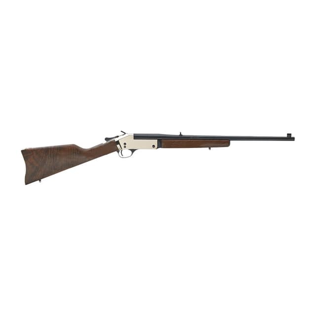 Henry H015B357 Single Shot Rifle 38 Special 22 Inch 1 Round Polished Brass American Walnut