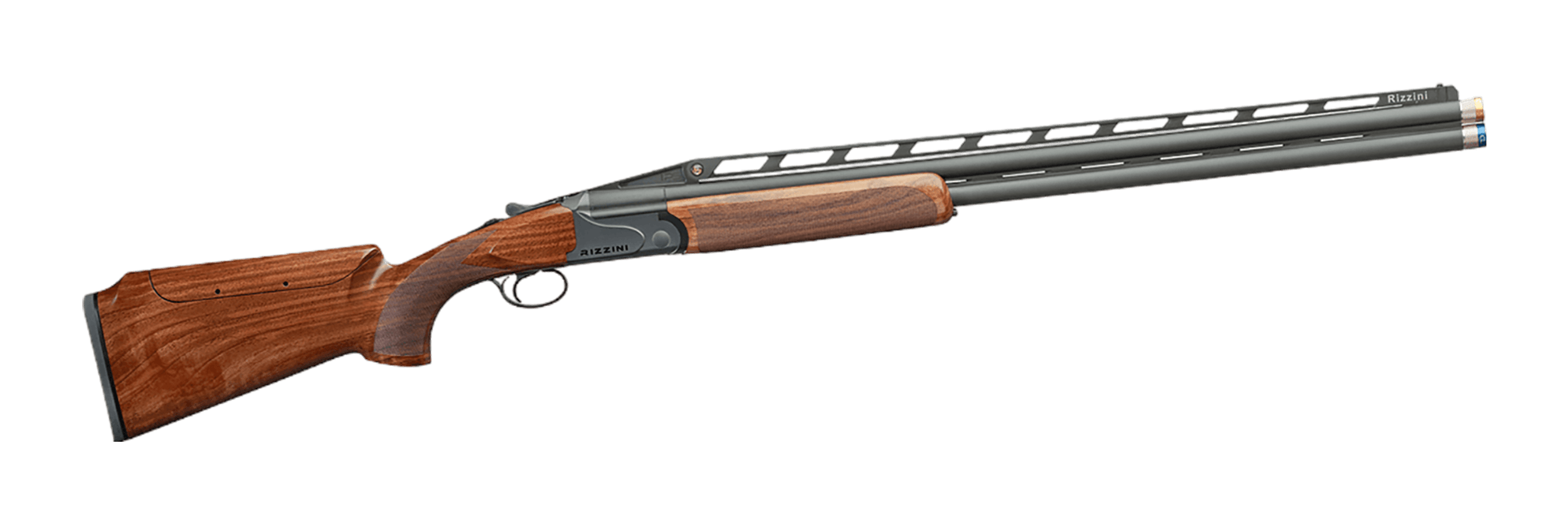 Rizzini USA 26011230 BR110 Sporter IPS Over/Under 12 Gauge 2rd 30" Chrome Lined XL Back Bored, Adj. Vent Rib, Matte Gray Barrel/Rec, Grade II Turkish Walnut Stock w/Adj Comb, 5 Ext. Chokes