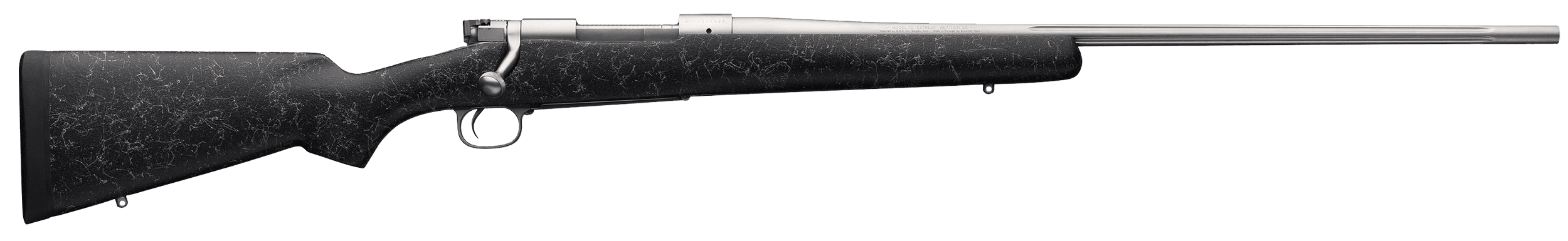 Winchester Model 70 Extreme Weather 264 Winchester Magnum 26" 3+1 Gray Webbing Stainless Steel