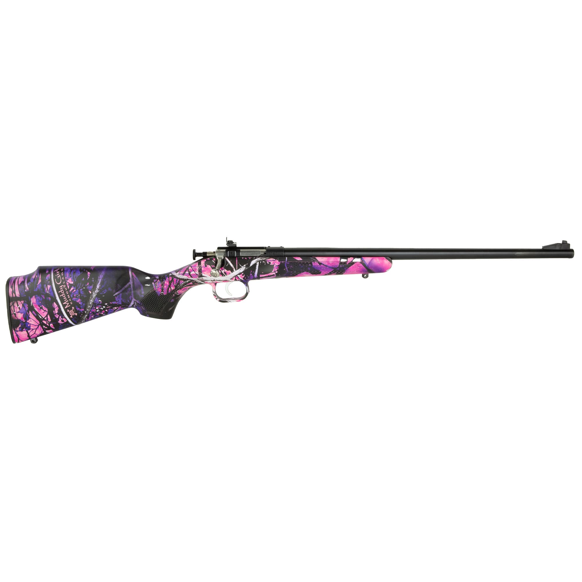 Keystone Crickett Hydro-Dipped Synthetic Rifle 22LR Muddy Girl Blued