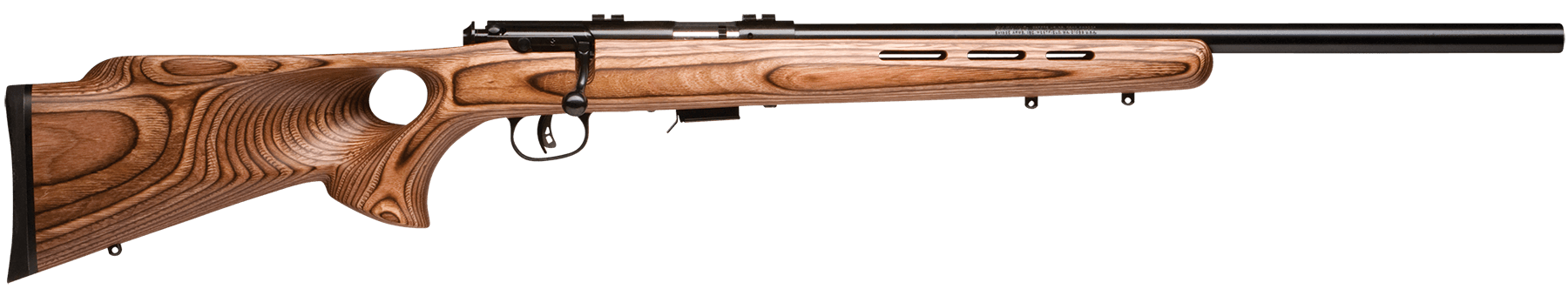 Savage 93R17 BTV 17 Hornady Magnum Rimfire 21 Inch 5 Rounds Matte Blued Laminate Thumbhole Stock