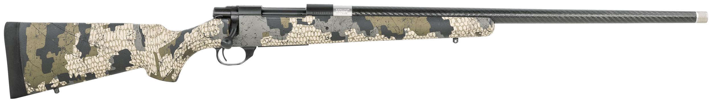 Howa HSCF65CVER M1500 HS Precision 6.5 Creedmoor 5+1 24" Threaded Carbon Fiber Barrel, Black Metal Finish, KUIU Verde 2.0 Fixed HS Precision Stock