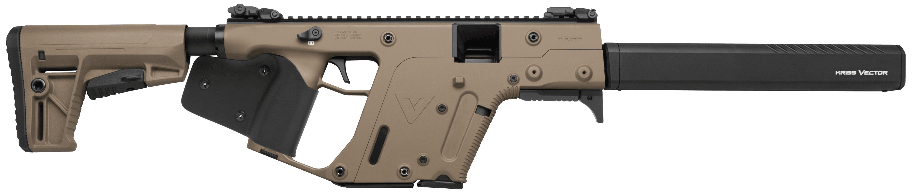 Kriss Vector CRB G2 45 ACP 16 Barrel 10 Rounds FDE Receiver Fixed Stock California Paddle Grip