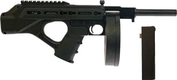 Standard Manufacturing Jackhammer Handgun .22 LR 10rd Stick & 50rd Drum Magazines 5.375" Barrel