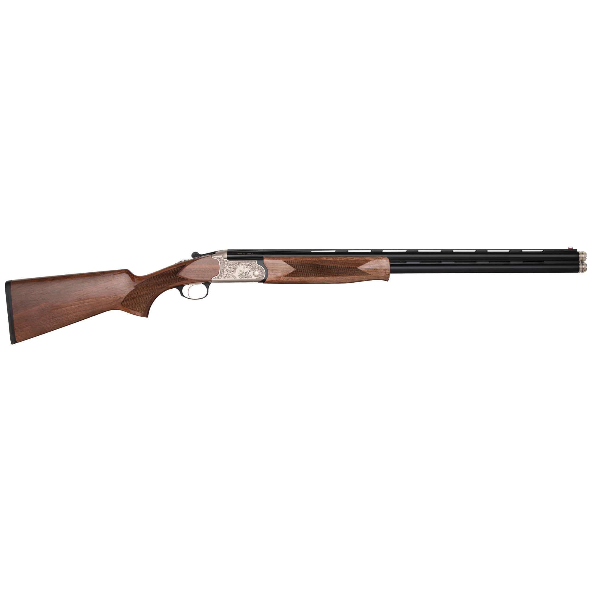 Charles Daly 202A 28 Gauge 26" 2 Rounds Blued Vent Rib Engraved White Receiver