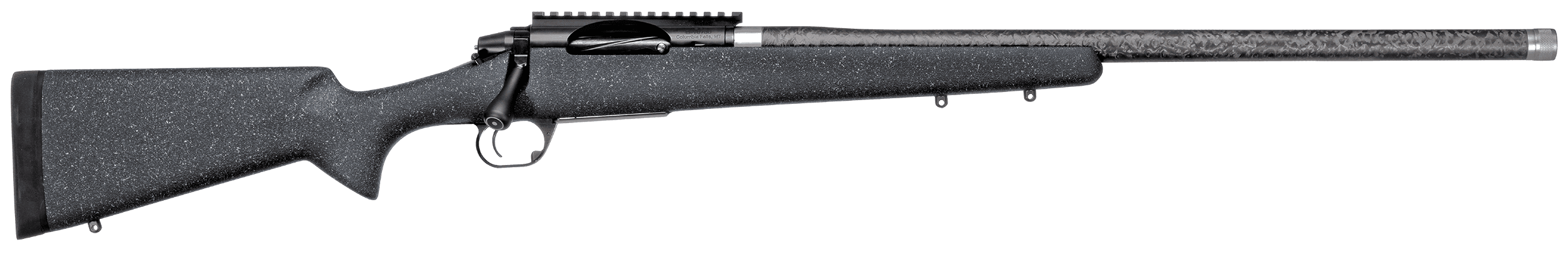 Proof Research 133835 Elevation Lightweight Hunter Full Size 6.5 PRC 4+1, 24" Carbon Fiber Match Grade/Threaded Barrel, Black Steel Receiver, Black Granite Fixed Stock,