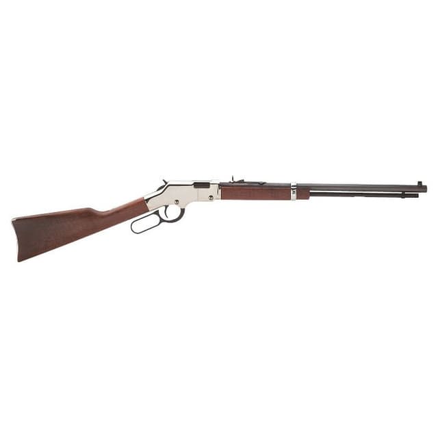 Henry Silver Boy .17 HMR 20 Inch 11 Rounds Nickel-Plated Finish Walnut Stock