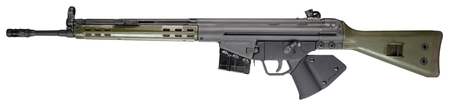 PTR 405 GI 100 *CA Compliant *Reconditioned 308 Win,7.62x51mm NATO 18" 10+1, Black Parkerized Reciever, Green Synthetic Stock (Stock May Be Blemished), Black California Paddle Grip
