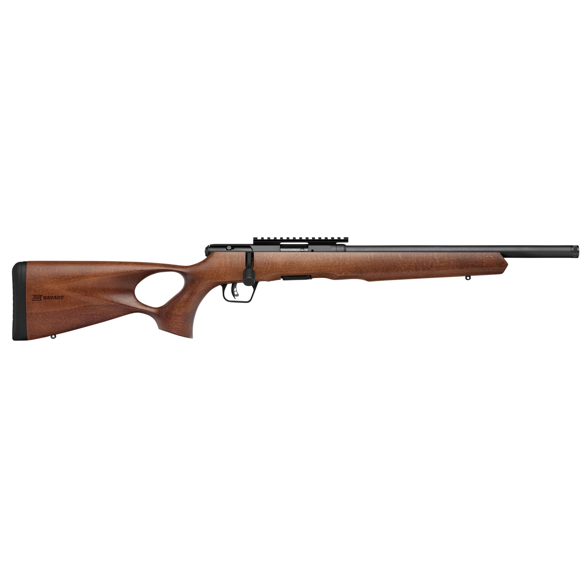 Savage B22 Timber Thumbhole Rifle 22 WMR 18 inch 10 round Wood