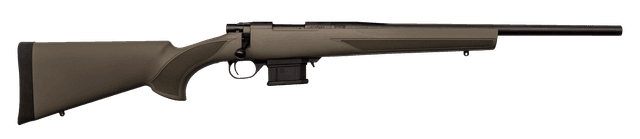 Howa HMA60804G M1500 Mini Action Compact 6mm ARC 5+1 20" Black Steel Barrel, Black Drilled & Tapped Steel Receiver, OD Green Fixed HTI Synthetic Stock,