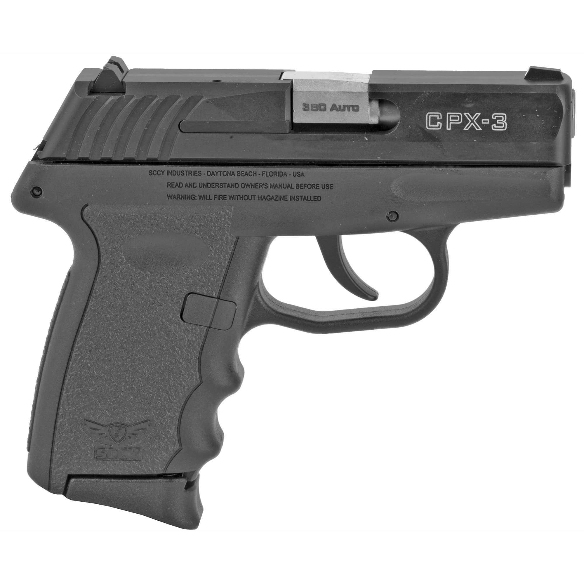 SCCY CPX-3CBBK 380 3.1 10R NS BLK/BLK
