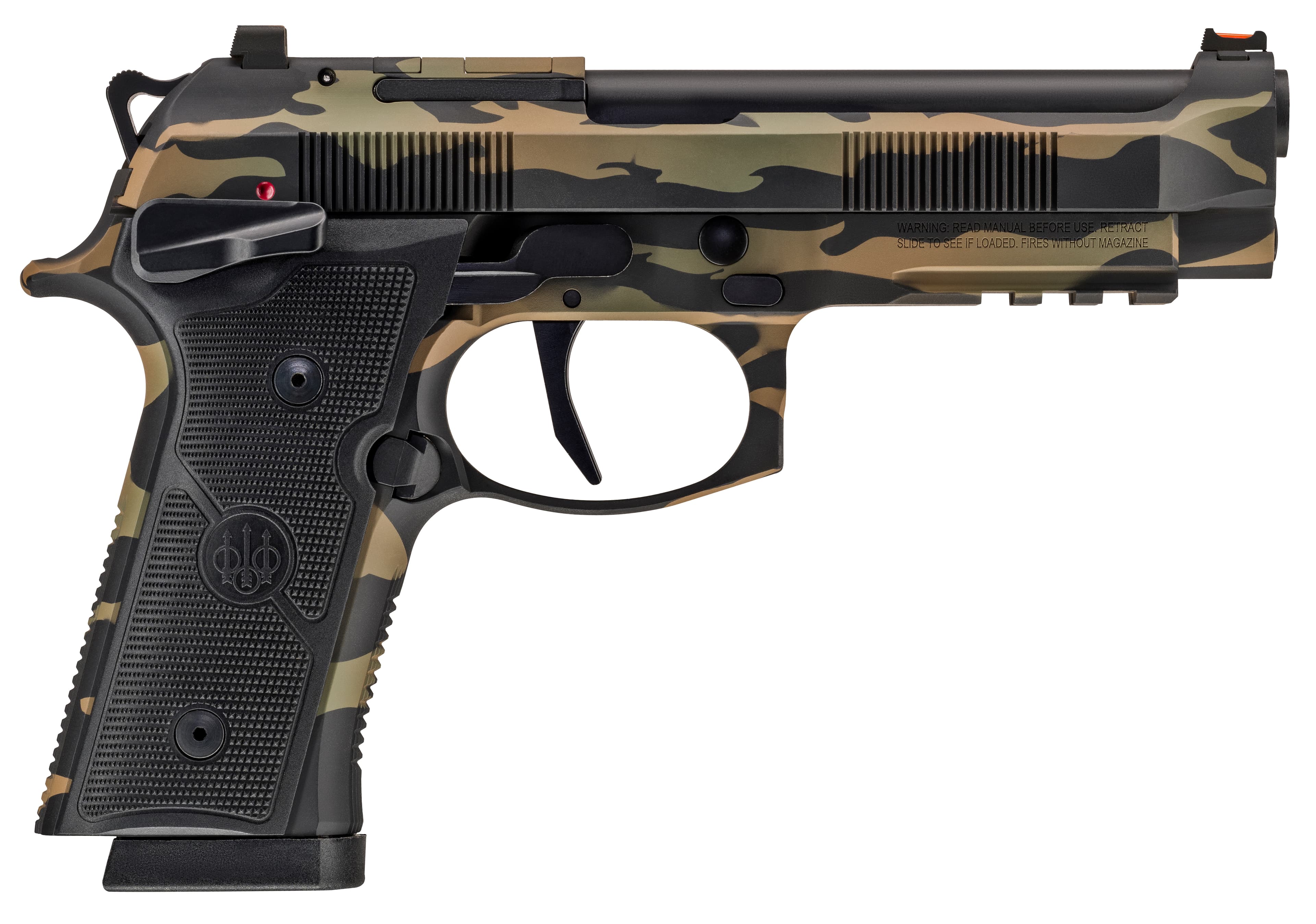 Beretta 92Xi SAO 9mm 4.7in 18rd Tiger Camo Cerakote
