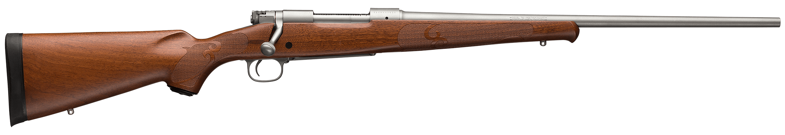 Winchester Model 70 Featherweight 6.5 Creedmoor 22 Inch 5 Rounds Matte Stainless Walnut
