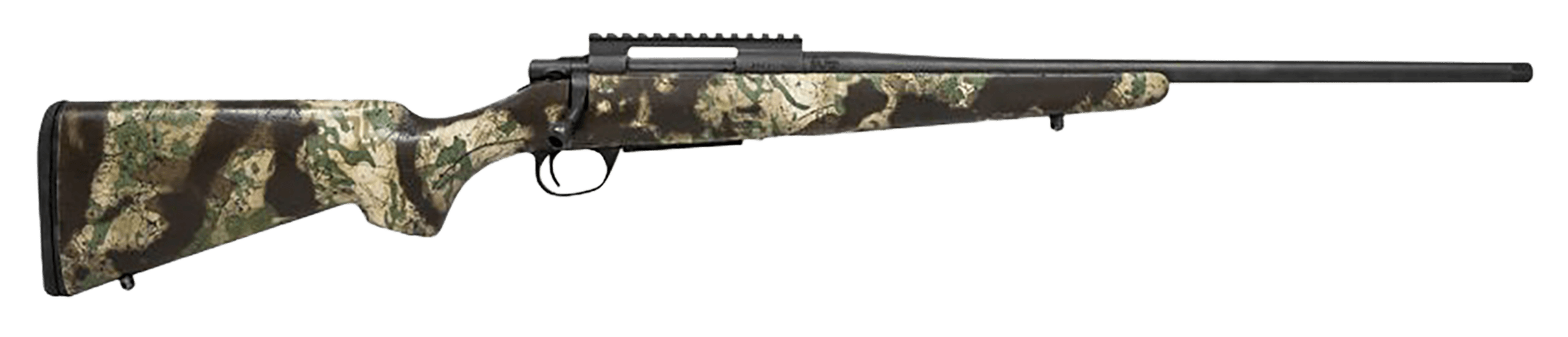 Howa HCSL308GRN M1500 Super Lite Full Size 308 Win 5+1 20" Blued Threaded Barrel, Blued Picatinny Rail Steel Receiver, Green w/Black Webbing Fixed Stocky's Synthetic Stock