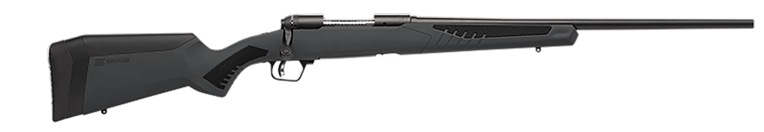 Savage 110 Hunter Rifle 300 Win Mag 24 in 3 Rounds Grey Matte AccuStock