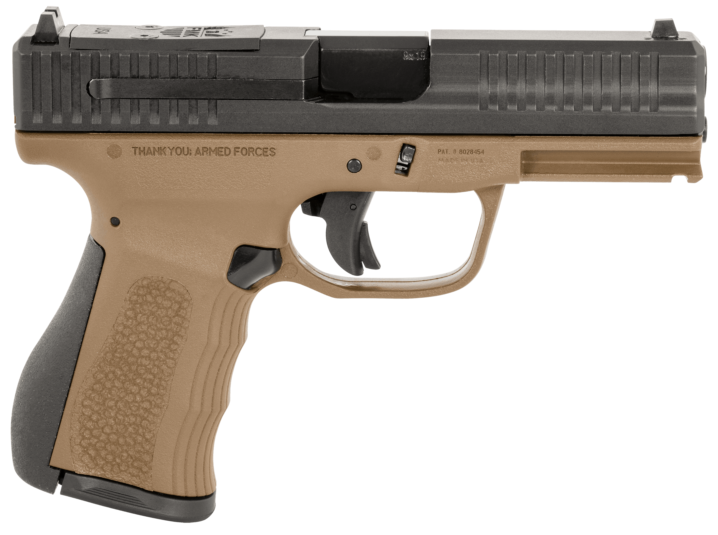 FMK Mach 9 G3 Pistol 9mm Burnt Bronze 14 Rd.