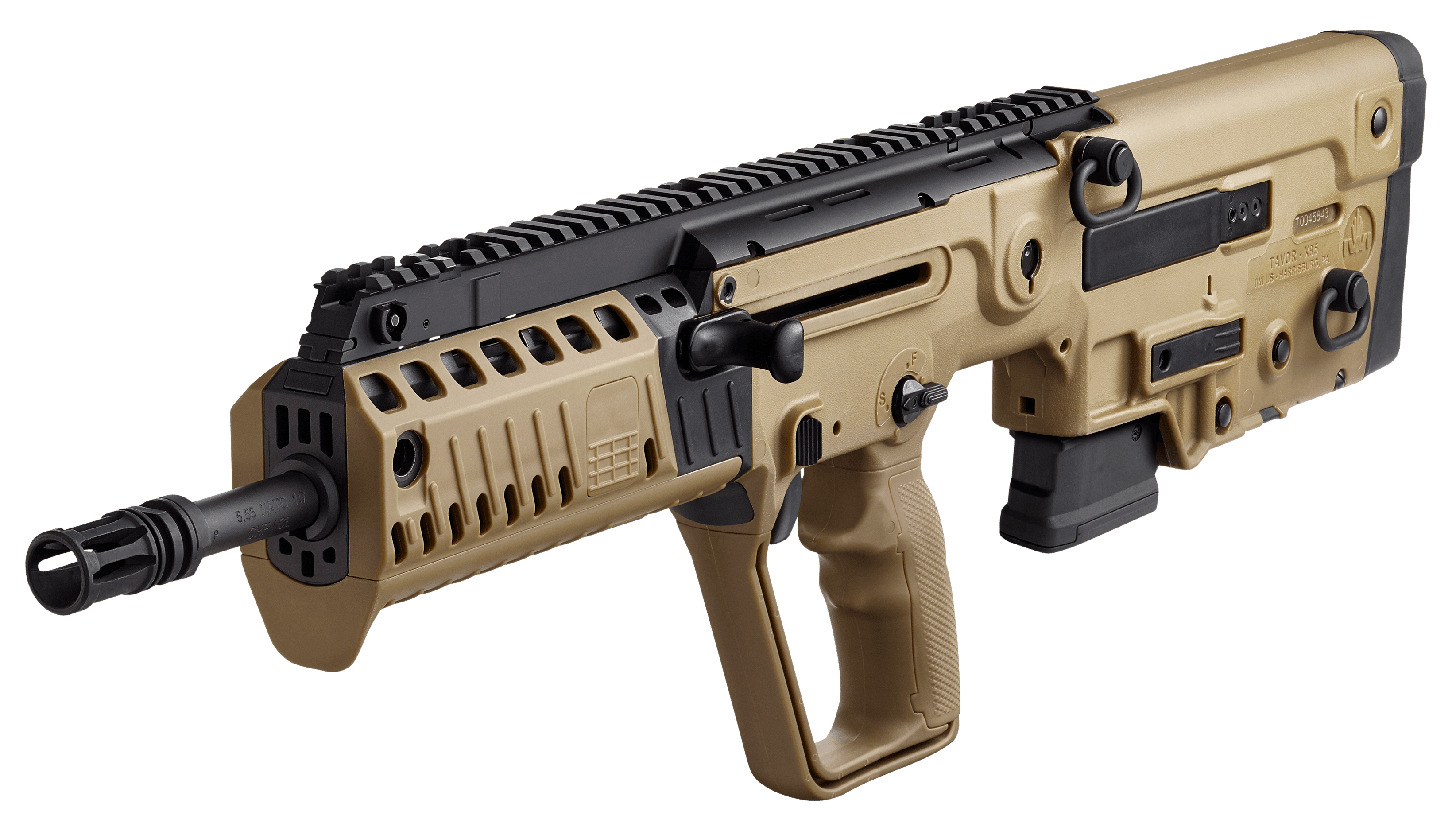 IWI Tavor X95 5.56 NATO 16.5" 10rd FDE Flattop Rifle