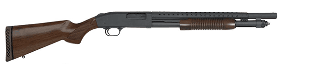 Mossberg 590 Retrograde 12 Gauge 18.5in Barrel 6 Rounds Walnut Stock Heatshield