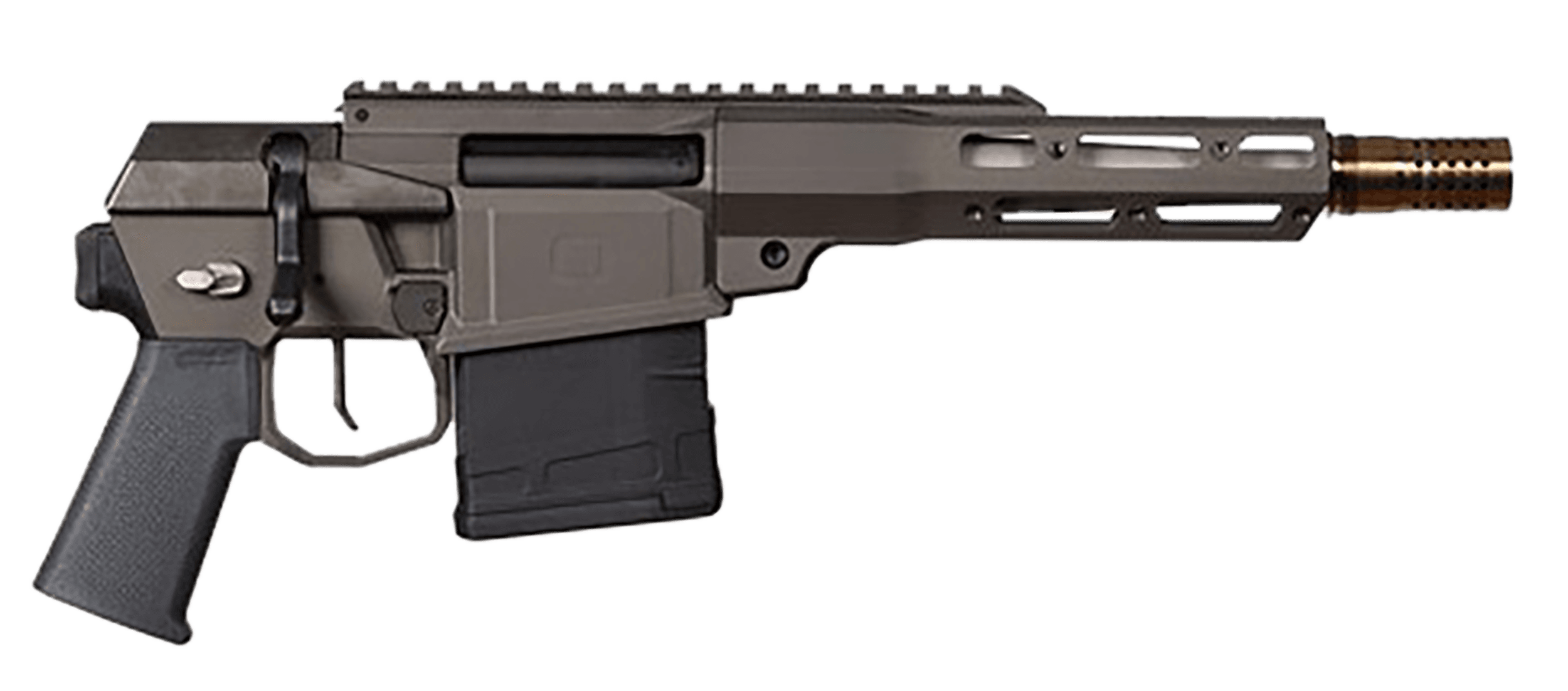 Q LLC The Fix PISTOL, 8.6 Blackout, 8in. Barrel, 10rd, Magpul K Grip, 7" Q-Sert Handgaurd, Cherry Bomb Brake, (No Brace) - Gray (FIX8INPISTOLNB)