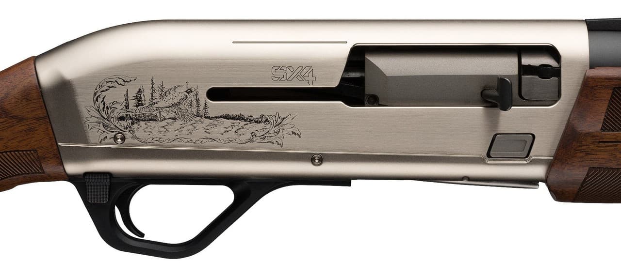 Winchester SX4 Upland Field 12 Gauge 26 Inch 4 Round Matte Nickel Engraved Walnut