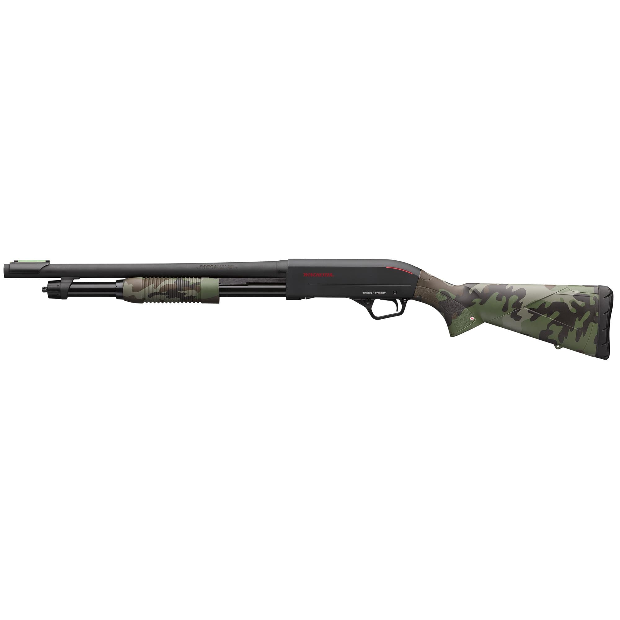 Winchester SXP Defender 12 Gauge 18 Inch 5 Rounds Woodland Camo Stock & Forend