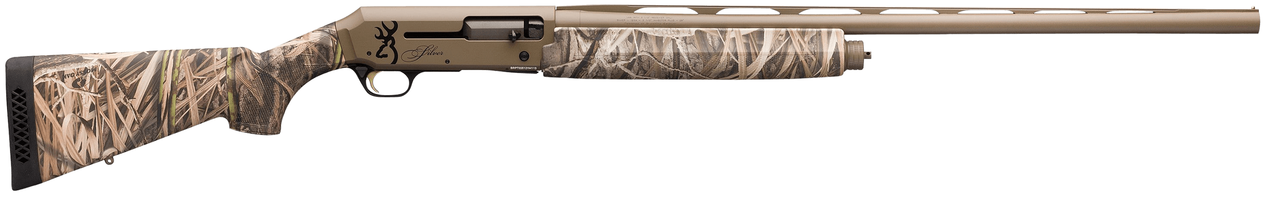 Browning Silver Field 12 Gauge 26 Inch 4 Round Flat Dark Earth Cerakote Mossy Oak Shadow Grass Habitat