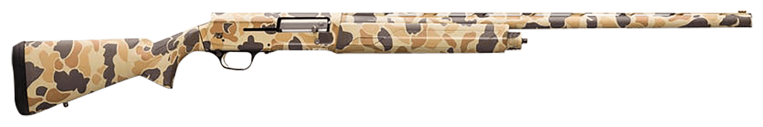 Browning A5 12 Gauge 26 Inch 4 Round Vintage Tan Camo Textured Synthetic Stock