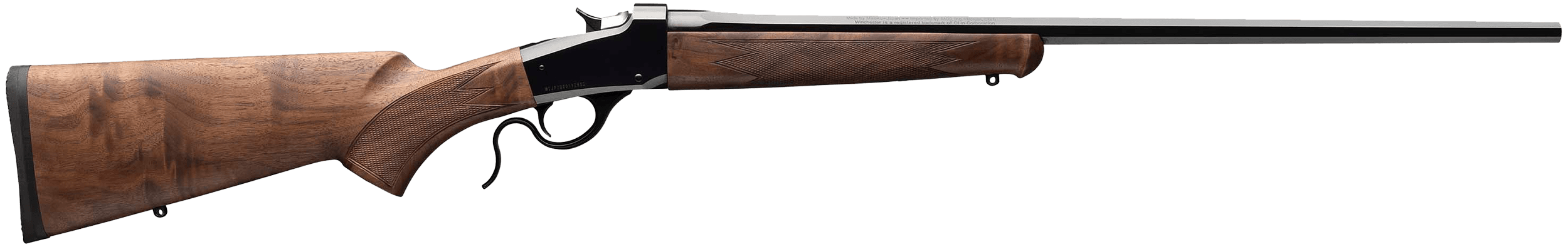 Winchester Model 1885 Low Wall Hunter 243 Winchester 24 Inch Octagon Blued